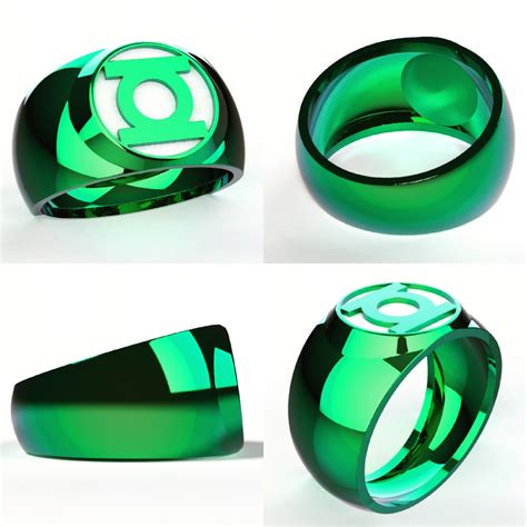 green lantern silicone ring